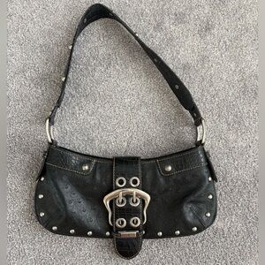 Guess Black Studded Shoulder Bag